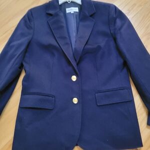 Women's Bloomingdale's Cashmere Blazer.  Navy, Size 12
